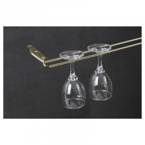Suspension pour Verres à Pieds en Laiton - 60 cm