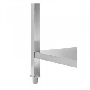Table Inox avec Dosseret et Etagère - 1000 x 600 mm