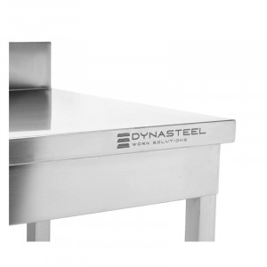 Table Inox avec Dosseret et Etagère - 1000 x 600 mm