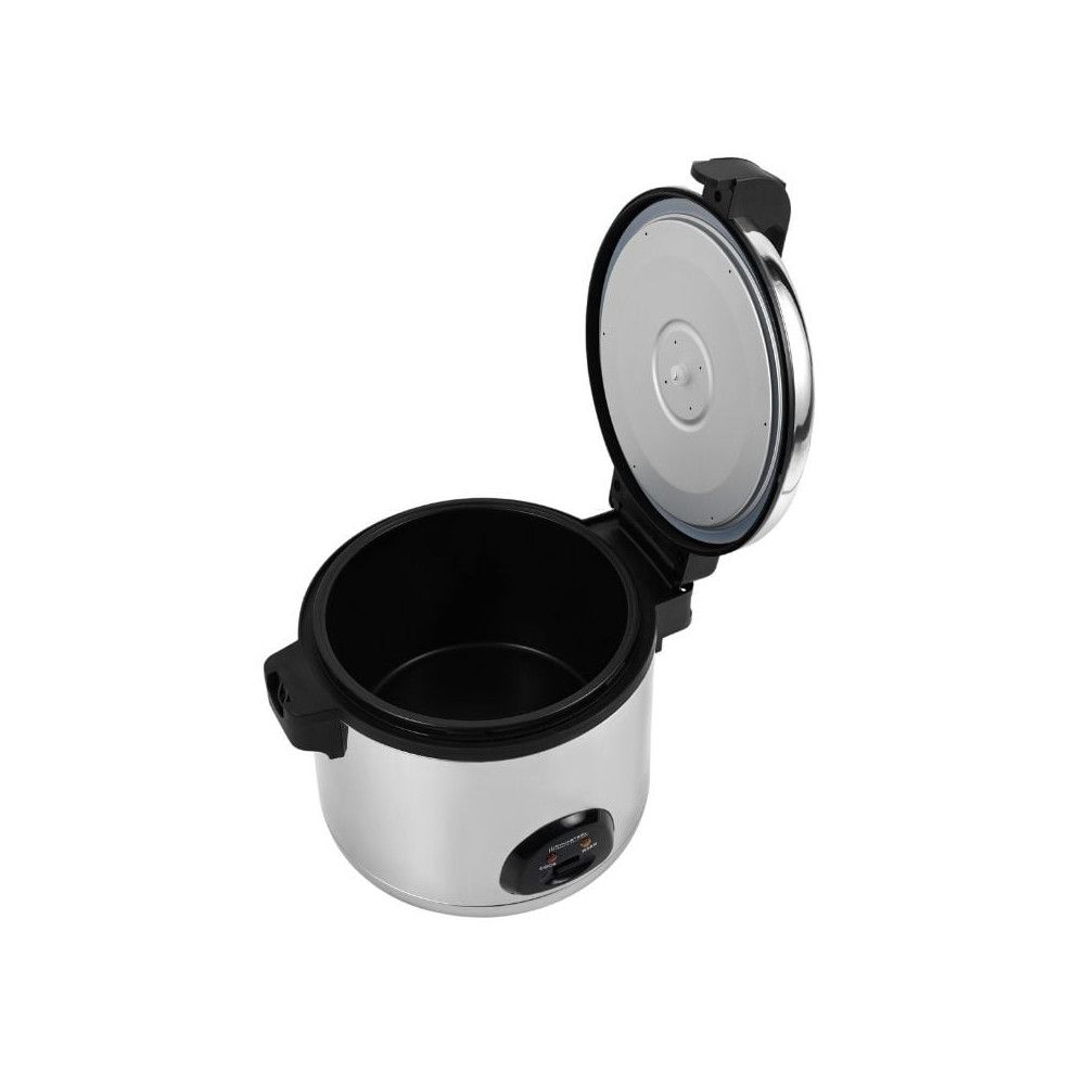 Bestron Cuiseur à riz avec poignées en Bambou ARC180BW 1,8 L 700W Noir pas cher
