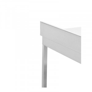 Table Inox avec Dosseret et Etagère - 1000 x 600 mm