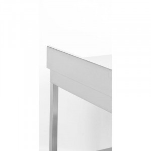 Table Inox avec Dosseret et Etagère - 1000 x 700 mm
