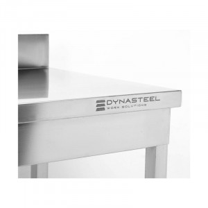 Table Inox avec Dosseret et Etagère - 1200 x 700 mm