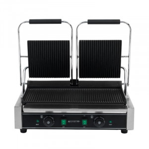 Grill Panini Double à Plaques Rainurées