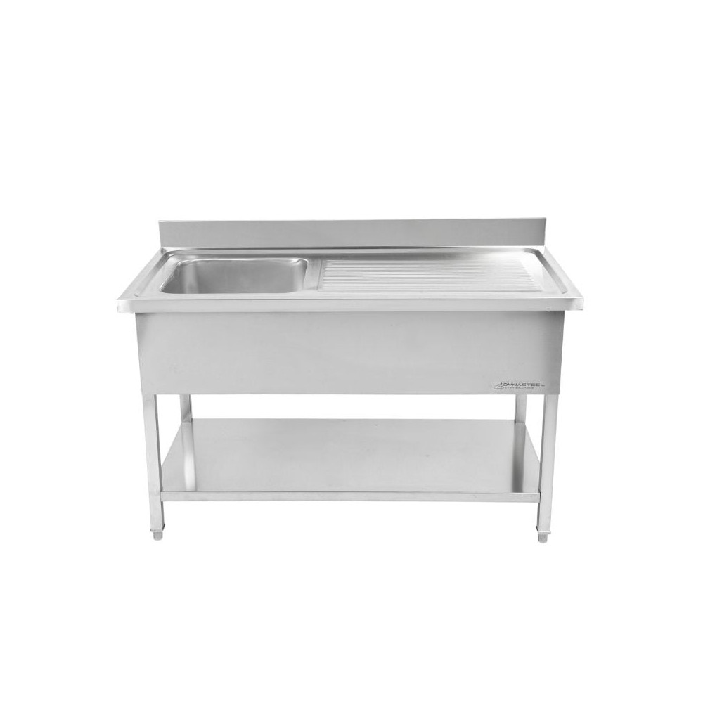 Bâti avec plonge 1400x600 D double et étagère- DISTFORM - FBDE6142