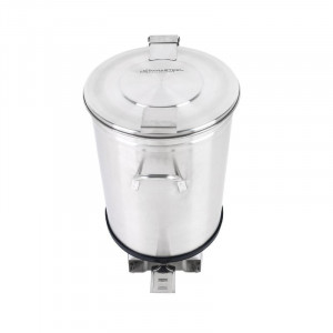 Poubelle Inox avec Pédale - 50 L