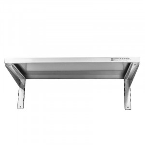 Etagère Murale en Inox sur Crémaillères - L 800 x P 400 mm