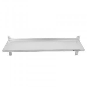 Etagère Murale en Inox sur Crémaillères - L 1200 x P 400 mm