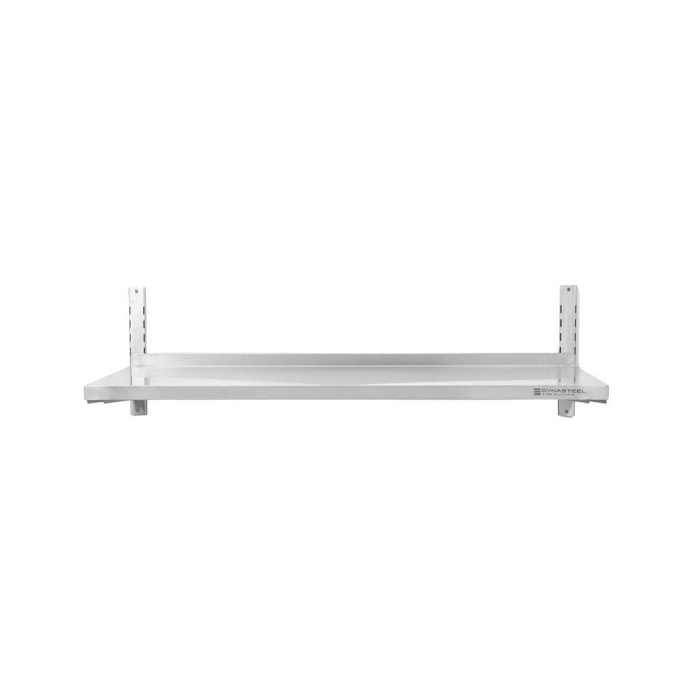 Etagère Murale en Inox sur Crémaillères - L 1200 x P 400 mm