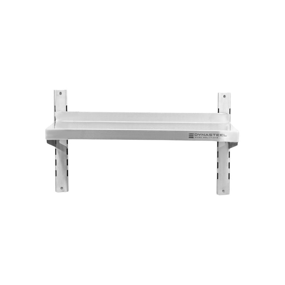 Etagère Murale en Inox sur Crémaillères - L 800 x P 300 mm
