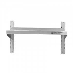 Etagère Murale en Inox sur Crémaillères - L 800 x P 300 mm