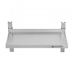 Etagère Murale en Inox sur Crémaillères - L 800 x P 300 mm