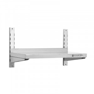 Etagère Murale en Inox sur Crémaillères - L 800 x P 300 mm