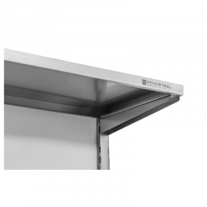 Etagère Murale en Inox sur Crémaillères 2 Niveaux  - L 1000 x P 400 mm