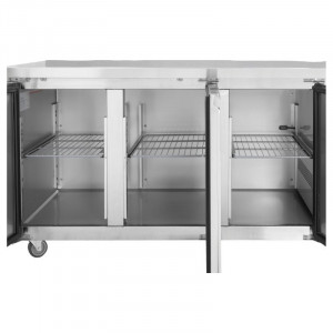 Table Réfrigérée 3 Portes GN1/1 - Profondeur 700 avec Dosseret