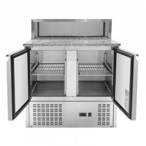 Meuble à Pizza Réfrigéré - 2 Portes - 5 Bacs GN 1/6