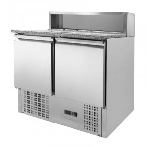 Meuble à Pizza Réfrigéré - 2 Portes - 5 Bacs GN 1/6