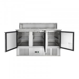 Meuble à Pizza Réfrigéré - 3 Portes - 8 Bacs GN 1/6