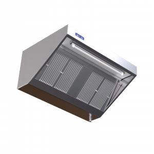 Hotte Snack Complète 700 - Longueur 1200 - Avec Moteur, Led et Variateur