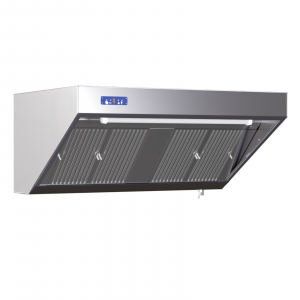 Hotte Snack Complète 900 -  Longueur 1200 - Avec Moteur, Led et Variateur