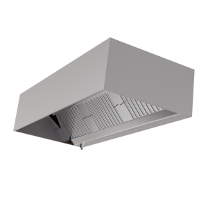 Hotte Cubique 900 avec Led et Sans Moteur - Longueur 1400