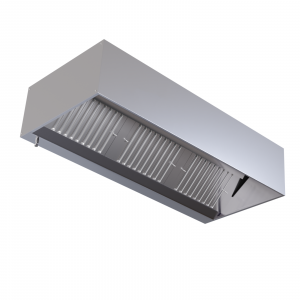 Hotte Cubique 900 avec Led et Sans Moteur - Longueur 1400