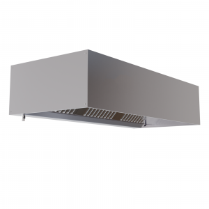 Hotte Cubique 900 avec Led et Sans Moteur - Longueur 1400