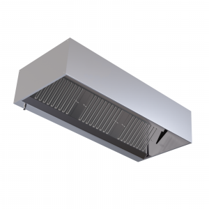 Hotte Cubique 900 avec Led et Sans Moteur - Longueur 1600