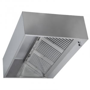 Hotte Cubique 1100 avec Led et Sans Moteur - Longueur 1200