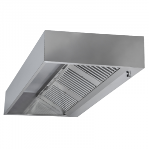 Hotte Cubique 1100 avec Led et Sans Moteur - Longueur 1200