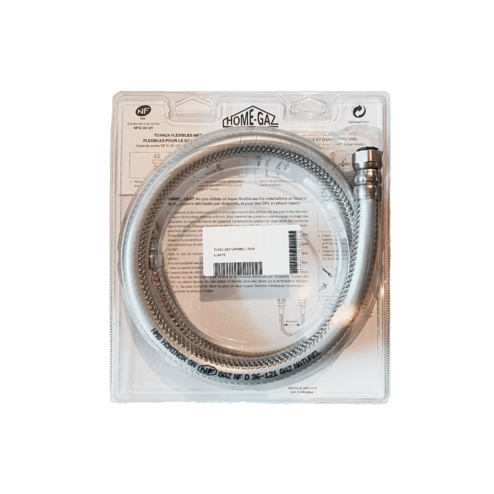 Tuyau Flexible pour Raccordement au Gaz de Ville pour Friteuse à Gaz 23 L