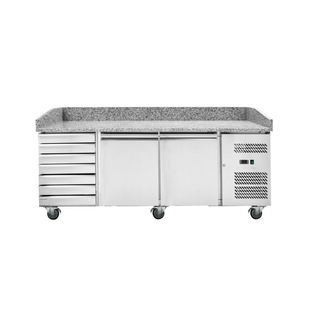 Meuble à Pizza 600x400 - 2 Portes et 7 Tiroirs