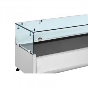 Saladette Réfrigérée à Poser Vitrée - 5 x GN 1/3 + 1 x GN 1/2