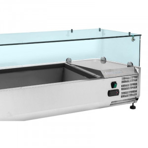 Saladette Réfrigérée à Poser Vitrée - 5 x GN 1/3 + 1 x GN 1/2