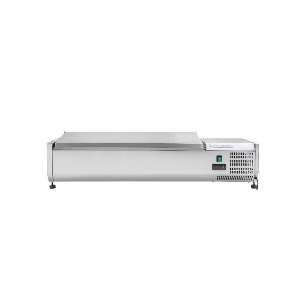Saladette Réfrigérée à Poser Couvercle Inox - 5 x GN 1/4