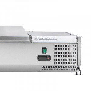 Saladette Réfrigérée à Poser Couvercle Inox - 5 x GN 1/4