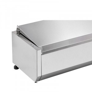 Saladette Réfrigérée à Poser Couvercle Inox - 5 x GN 1/4