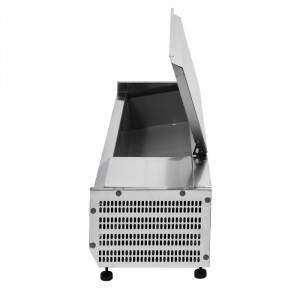 Saladette Réfrigérée à Poser Couvercle Inox - 6 x GN 1/4