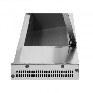 Saladette Réfrigérée à Poser Couvercle Inox - 6 x GN 1/4
