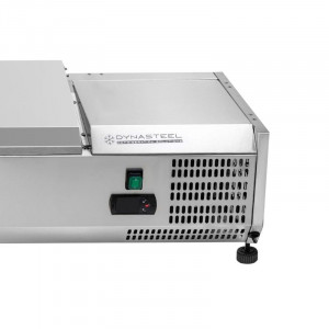 Saladette Réfrigérée à Poser Couvercle Inox - 6 x GN 1/4