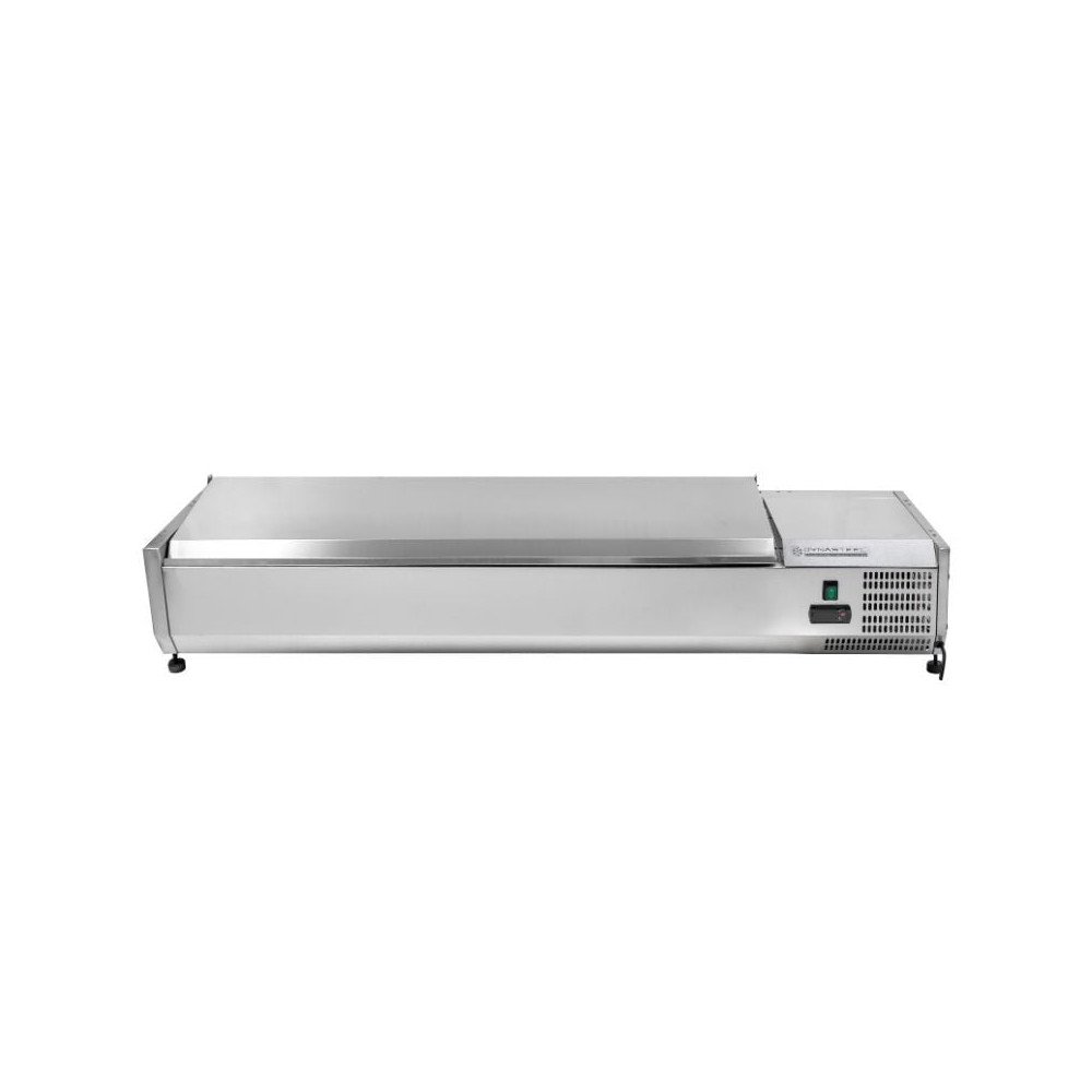 Saladette Réfrigérée à Poser Couvercle Inox - 7 x GN 1/4