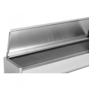 Saladette Réfrigérée à Poser Couvercle Inox - 7 x GN 1/4
