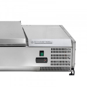 Saladette Réfrigérée à Poser Couvercle Inox - 7 x GN 1/4