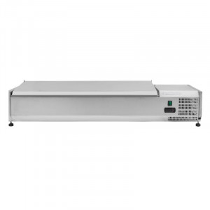 Saladette Réfrigérée à Poser Couvercle Inox - 6 x GN 1/3