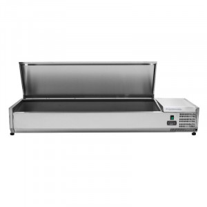 Saladette Réfrigérée à Poser Couvercle Inox - 7 x GN 1/3