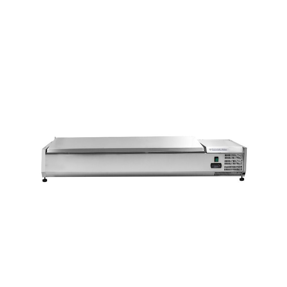 Saladette Réfrigérée à Poser Couvercle Inox - 7 x GN 1/3
