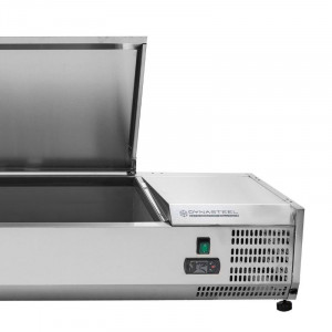 Saladette Réfrigérée à Poser Couvercle Inox - 7 x GN 1/3