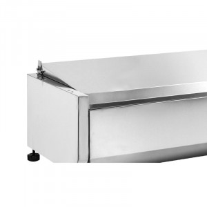Saladette Réfrigérée à Poser Couvercle Inox - 7 x GN 1/3