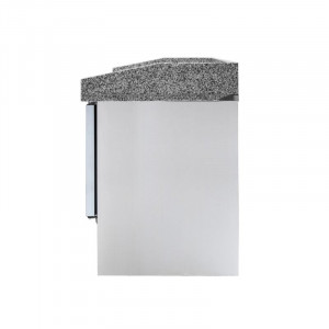 Meuble à Pizza Réfrigéré Compact 600x400 - 3 Portes Vitrées