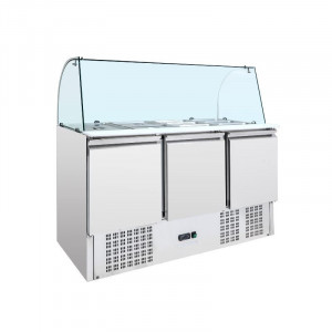 Saladette Réfrigérée 4 GN 1/1 - 3 Portes
